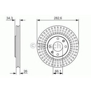 спирачен диск BOSCH 0 986 479 924 