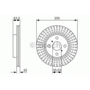 спирачен диск BOSCH 0 986 479 927 