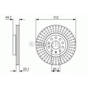 спирачен диск BOSCH 0 986 479 932 