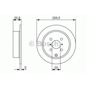 спирачен диск BOSCH 0 986 479 938