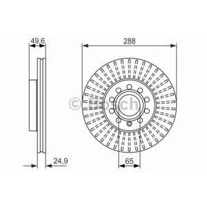 спирачен диск BOSCH 0 986 479 939