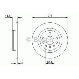 спирачен диск BOSCH 0 986 479 945 