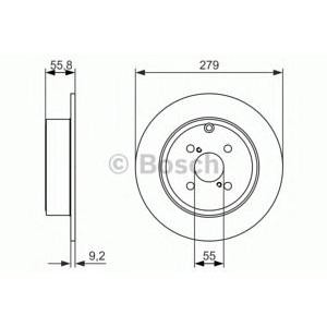 спирачен диск BOSCH 0 986 479 951