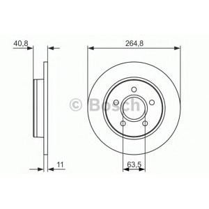 спирачен диск BOSCH 0 986 479 955