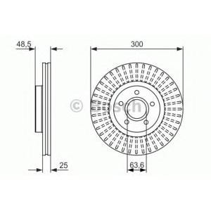 спирачен диск BOSCH 0 986 479 956 
