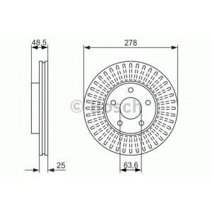 спирачен диск BOSCH 0 986 479 957
