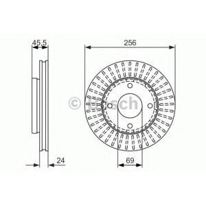 спирачен диск BOSCH 0 986 479 958