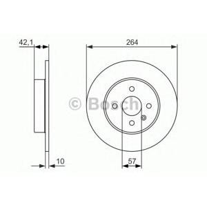 спирачен диск BOSCH 0 986 479 961