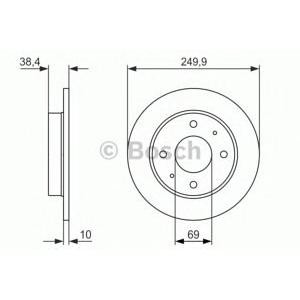 спирачен диск BOSCH 0 986 479 966