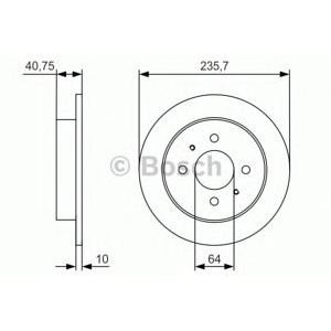 спирачен диск BOSCH 0 986 479 967