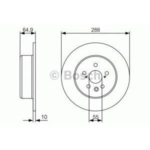 спирачен диск BOSCH 0 986 479 970