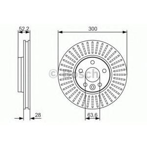 спирачен диск BOSCH 0 986 479 974