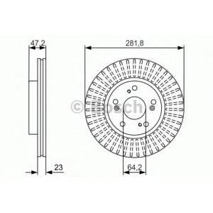спирачен диск BOSCH 0 986 479 981