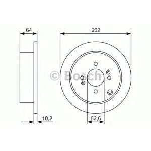 спирачен диск BOSCH 0 986 479 983 