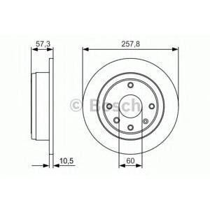 спирачен диск BOSCH 0 986 479 985
