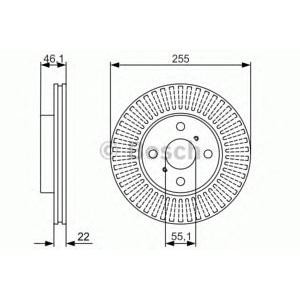 спирачен диск BOSCH 0 986 479 987