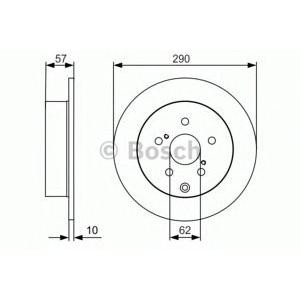 спирачен диск BOSCH 0 986 479 989