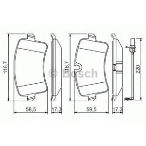 накладки BOSCH 0 986 494 488