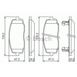 накладки BOSCH 0 986 494 491