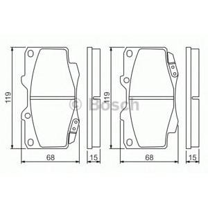 накладки BOSCH 0 986 494 497
