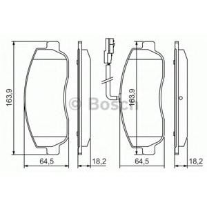накладки BOSCH 0 986 494 498 