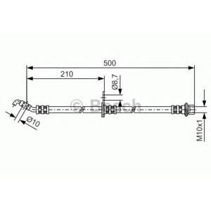спирачен маркуч BOSCH 1 987 481 379
