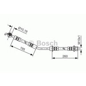 спирачен маркуч BOSCH 1 987 481 407 