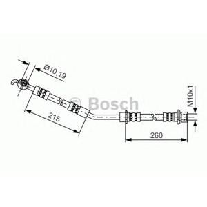 спирачен маркуч BOSCH 1 987 481 409 