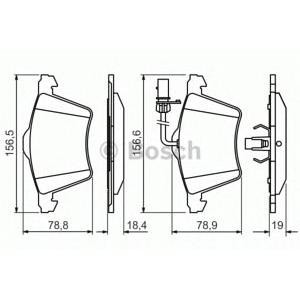 накладки BOSCH 0 986 494 415