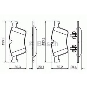накладки BOSCH 0 986 494 427