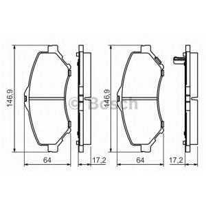 накладки BOSCH 0 986 494 493