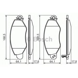 накладки BOSCH 0 986 494 037 