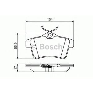накладки BOSCH 0 986 494 437 