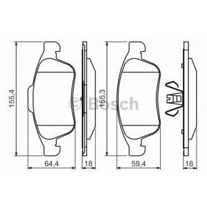 накладки BOSCH 0 986 494 441