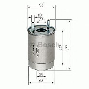 горивен филтър BOSCH F 026 402 067 