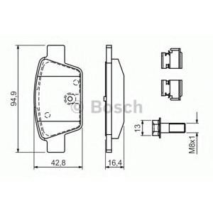 накладки BOSCH 0 986 494 030