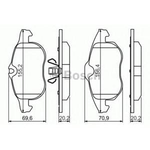 накладки BOSCH 0 986 494 044 