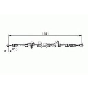 жило ръчна спирачка BOSCH 1 987 482 400 