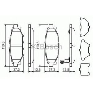 накладки BOSCH 0 986 494 444