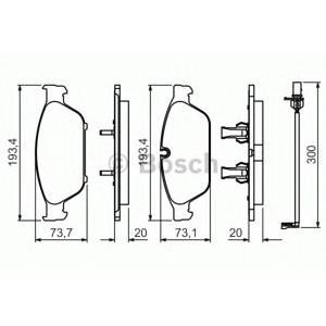 накладки BOSCH 0 986 494 447