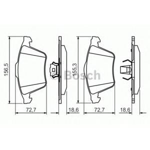 накладки BOSCH 0 986 494 492