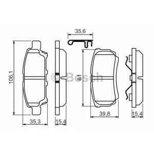 накладки BOSCH 0 986 494 502 