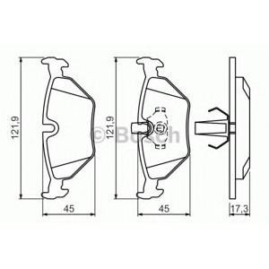 накладки BOSCH 0 986 494 009 
