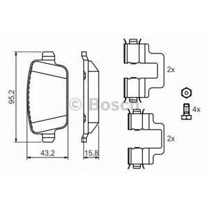 накладки BOSCH 0 986 494 214 
