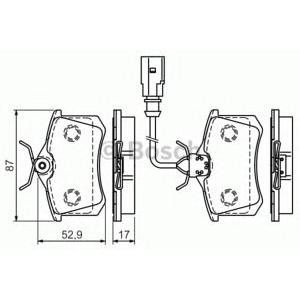 накладки BOSCH 0 986 494 025
