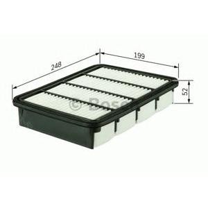 въздушен филтър BOSCH F 026 400 165 