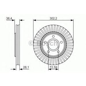 спирачен диск BOSCH 0 986 479 046