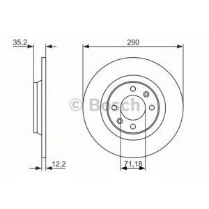 спирачен диск BOSCH 0 986 479 118