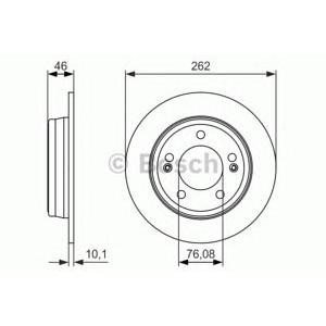 спирачен диск BOSCH 0 986 479 052