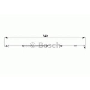 датчик, износване на накладки BOSCH 1 987 474 587 